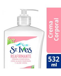 Crema corporal St Ives reafirmante con algas marinas y aloe vera, 532 ml
