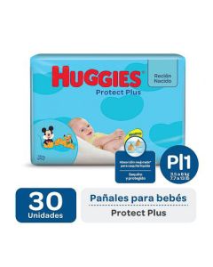 Pañales Huggies Protect Plus RN P, 30 unidades