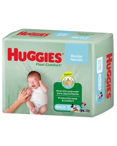 Pañales Huggies flex confort recién nacido, 17 unidades