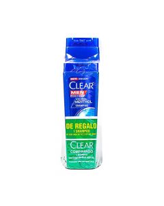 Shampoo Clear Men ice cool, 400ml (de regalo 1 shampoo)