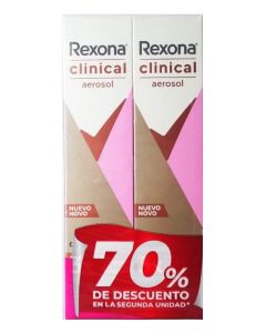 Desodorante Rexona Clinical Pack ahorro, 2 unidades de 110 ml