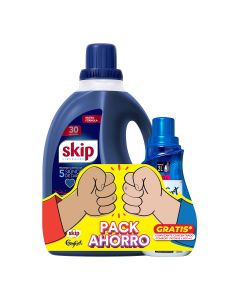 Pack Ahorro Jabón Líquido Skip 3 Lt + Suavizante comfort 2 Lt