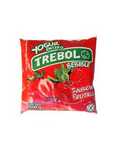 Yogur frutilla sachet Trébol, 500 gr