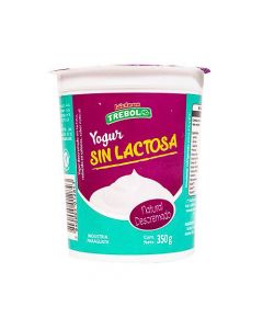 Yoghurt Trebol descremado sin lactosa Natural, 350 gr