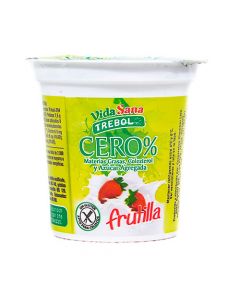 Yogurt Dietetico frutilla Trebol, 140 gr