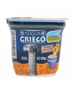 Yogurt Griego La Pradera durazno, 120 gr