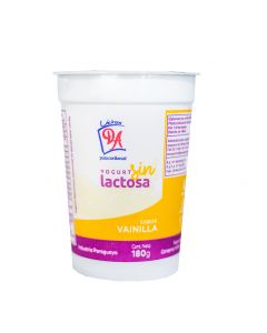Yoghurt Doña Angela sin lactosa vainilla, 180 gr