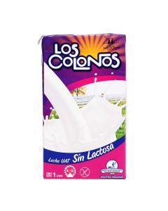 Leche Larga Vida semidescremada Los Colonos sin lactosa, 1 lt