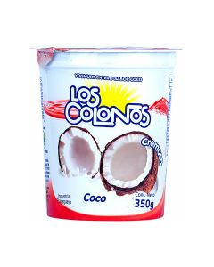 Yogurt coco Los Colonos, 350 gr