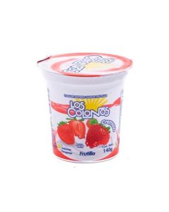 Yogurt frutilla Los Colonos, 140gr