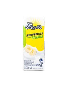 Bebida lactea hiperproteica Los Colonos banana, 200 ml