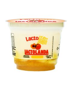 Yogurt Lactomix pulpa durazno pote, 120 gr