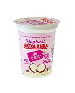Yoghurt semidescremado  sin lactosa coco, 180 gr