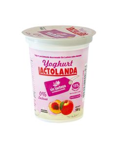 Yoghurt semidescremado  sin lactosa durazno, 180 gr