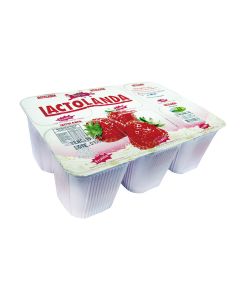 Yogurt Lactolanda Frutilla, pack de 6
