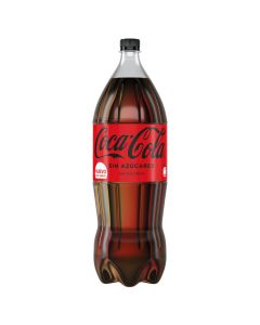 Gaseosa Coca Cola sin azucar, 2 lts descartable