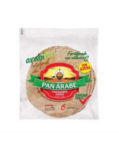 Pan Arabe integral con avena 6 unidades
