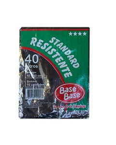 Bolsa para residuos Base Base Standard Resistente, 40lts
