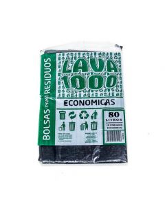 Bolsa para residuos Lava 1000 Económicas, 80lts