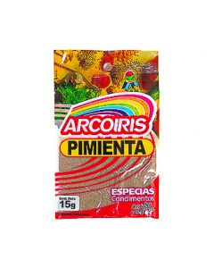Pimienta molida Arcoiris, 15 grs