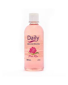 Jabón liquido Daily glicerina Pink rose recarga, 340ml