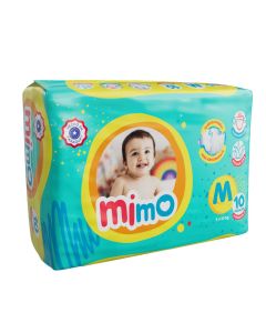 Pañales absorbentes para Bebe Mimo Mini Pack M 10 unidades 