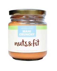 Mantequilla de maní Nuts & Fit Crunchy, 230 grs