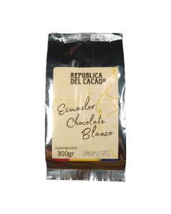 Chocolate blanco en polvo Republica del Cacao Ecuador, 300 grs