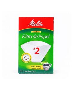 Filtro para cafetera Melitta número 2, 30 unidades
