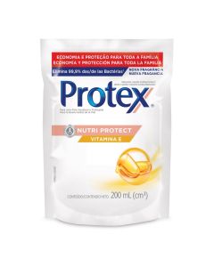 Jabón líquido Protex con vitamina E, 200 ml