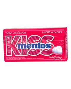 Mentos Kiss morango, 35 gr
