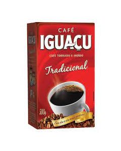 Café torrado y molido extra fuerte al vacio Iguazu, 500 grs