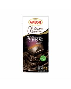 Chocolate Valor premium cocoa black 70%, 100 gr