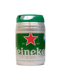 Cerveza Heineken, barril de 5 lts