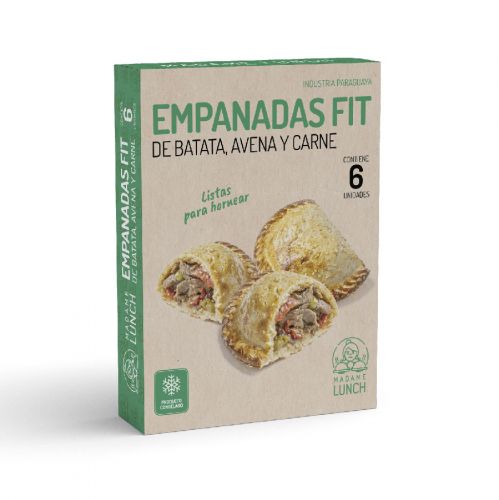 Empanada Fit Congelada de Batata ,Avena y carne