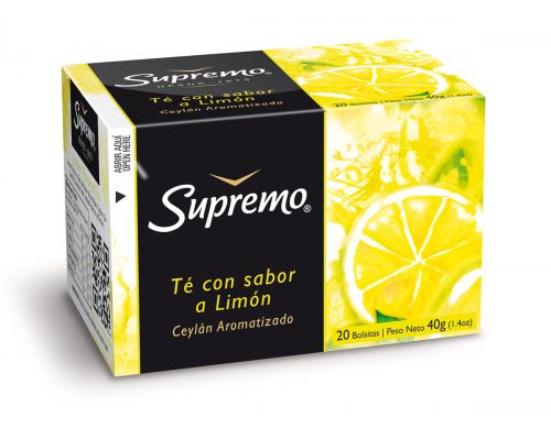 Te Supremo de limon, 20 unidades
